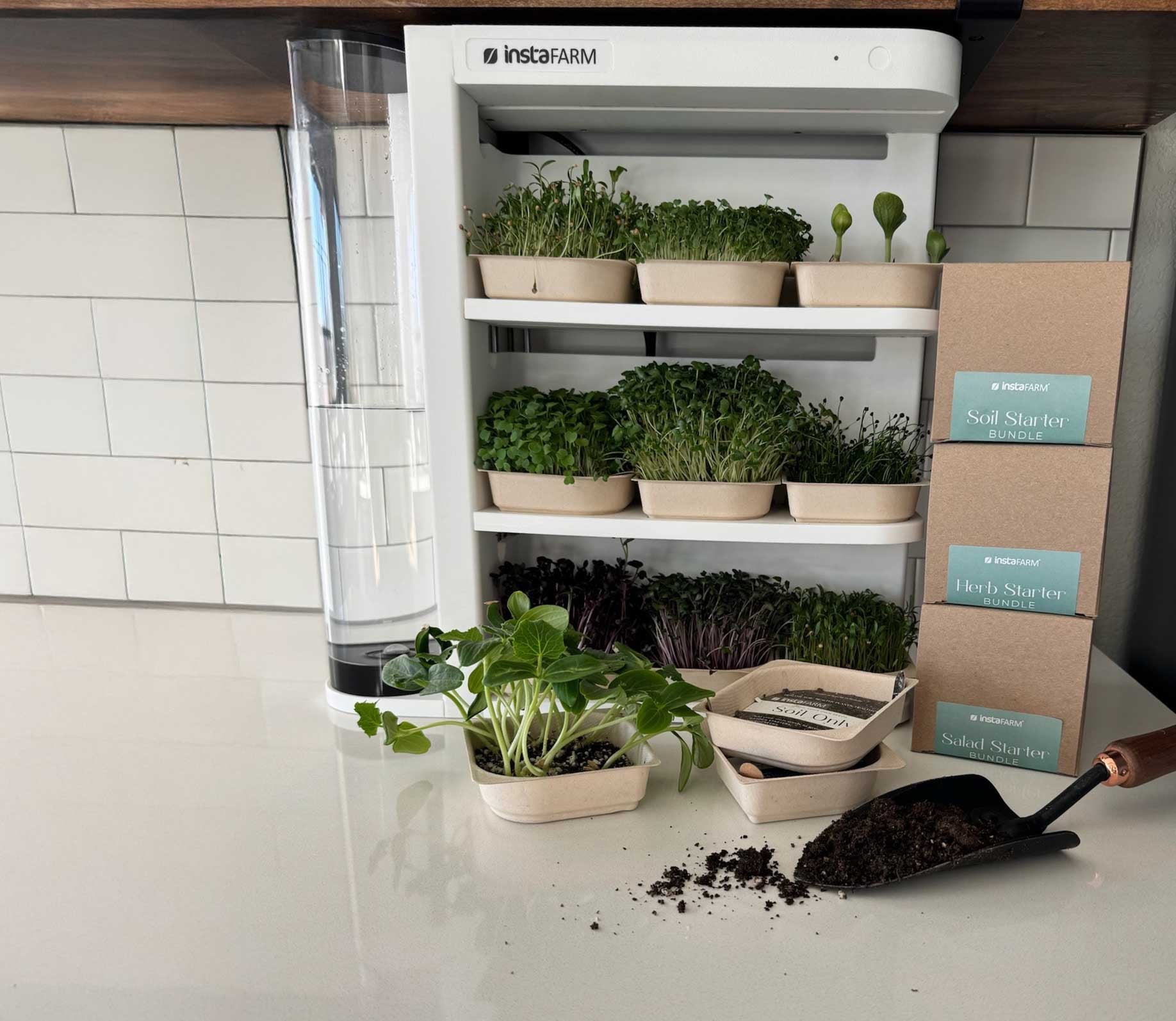 Garden Starter Automated seeds and soil kit