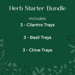 Herb Starter Microgreen seed and soil kit - Cilantro, Basil, Chives