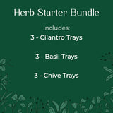 Herb Starter Microgreen seed and soil kit - Cilantro, Basil, Chives
