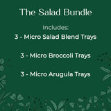 salad blend microgreens kit broccoli arugula