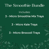 smoothie blend micro greens kale broccoli